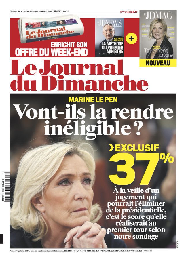Couverture du journal du dimanche